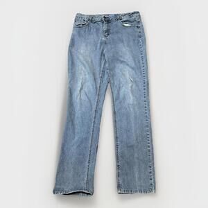 Westport Jeans Women’s Size 14‎ Light Wash Straight Leg Denim Stretch 33x30